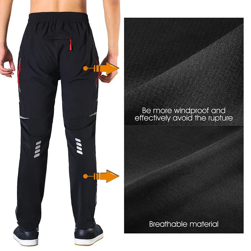 WEST BIKING Cycling Hiking Pants Spring Summer Outdoor Sports Cargo Pants Men Quick Dry Reflective Water Repellent MTB Trousers