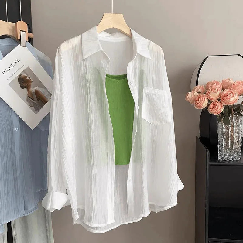 Chiffon Breathable Slimming Shirt