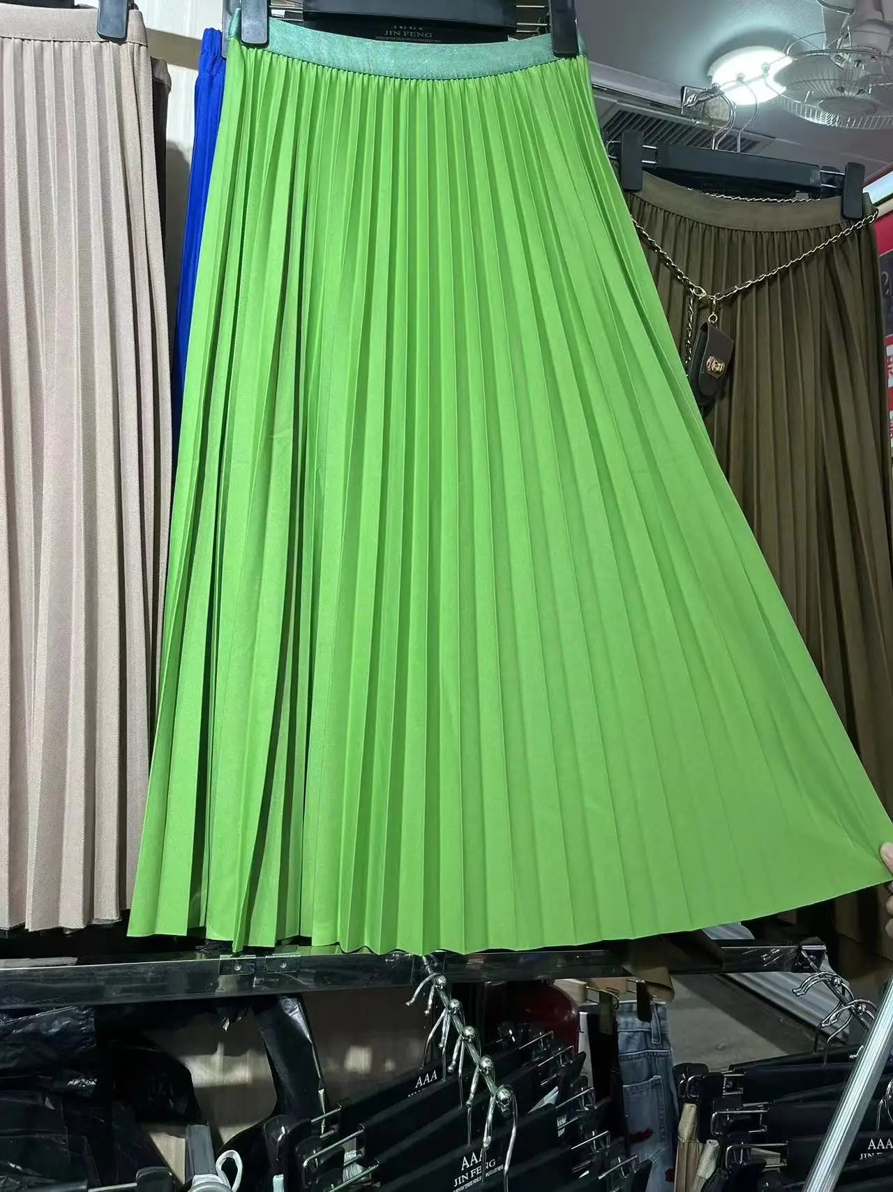 High Waist Pleated Skirt
