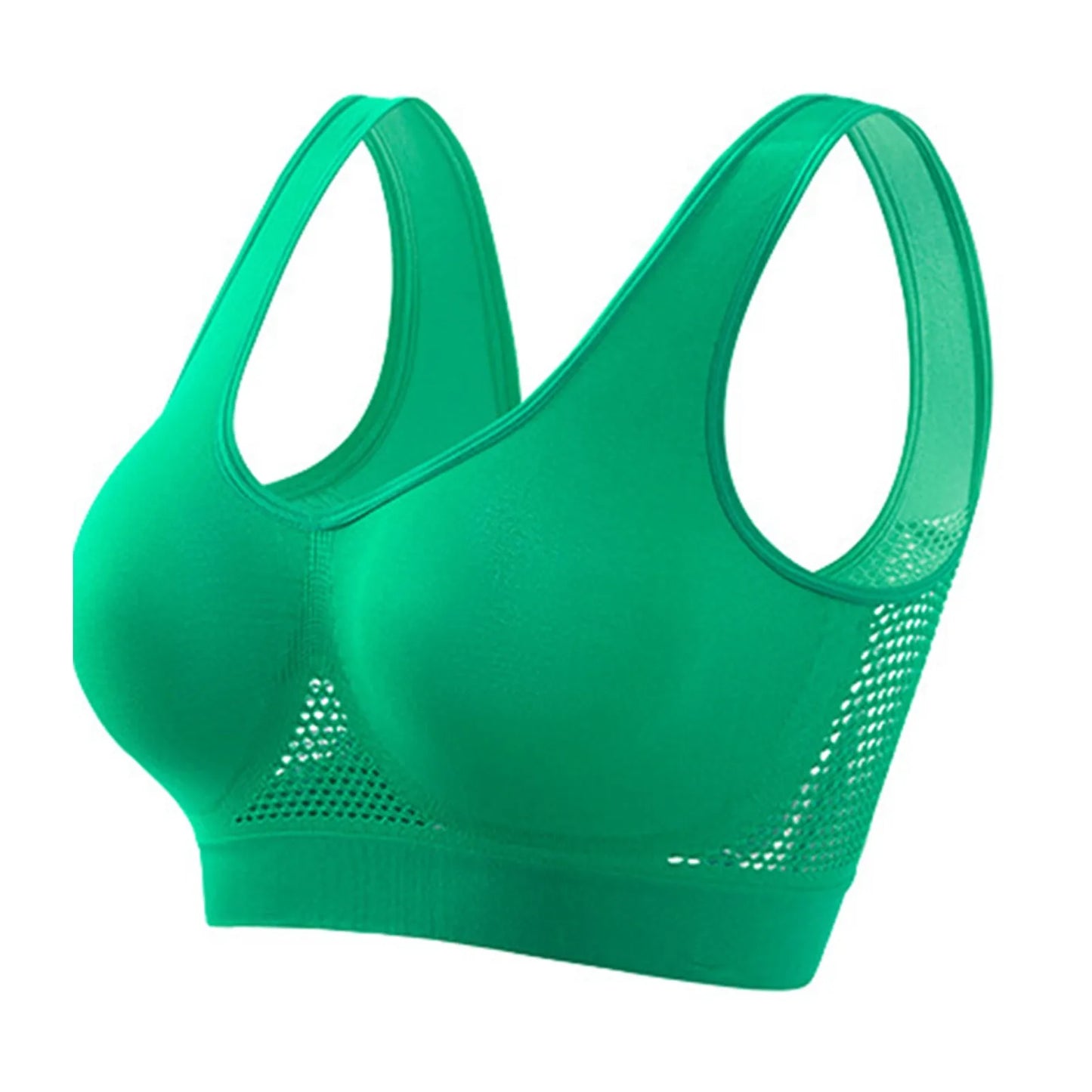 Women Large Size Bra Vest Daily Casual Running Fitness Yoga Beauty Tank Top Sports Vest Without Steel Rims Comfy Breathable Bra