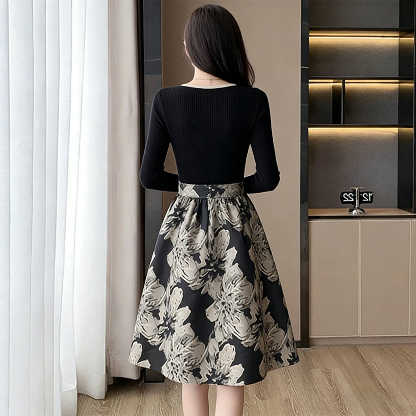 Elegant Gentle Long Dress New Fashion High-End Luxury Skirt Soft Classy Gown