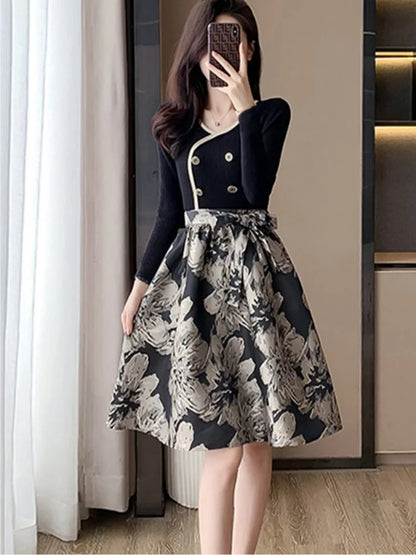 Elegant Gentle Long Dress New Fashion High-End Luxury Skirt Soft Classy Gown