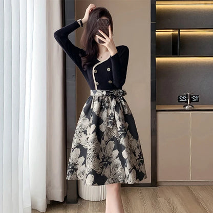 Elegant Gentle Long Dress New Fashion High-End Luxury Skirt Soft Classy Gown