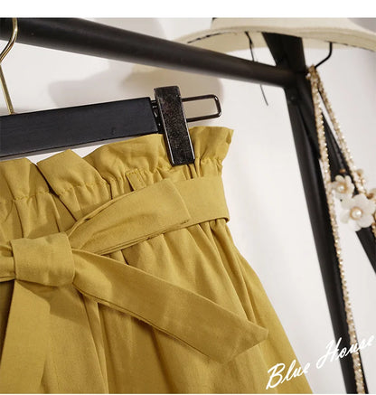 Elegant Button High Waist Skirt