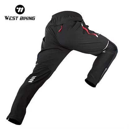 WEST BIKING Cycling Hiking Pants Spring Summer Outdoor Sports Cargo Pants Men Quick Dry Reflective Water Repellent MTB Trousers