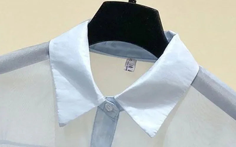Summer Thin Loose Button-Up Shirt