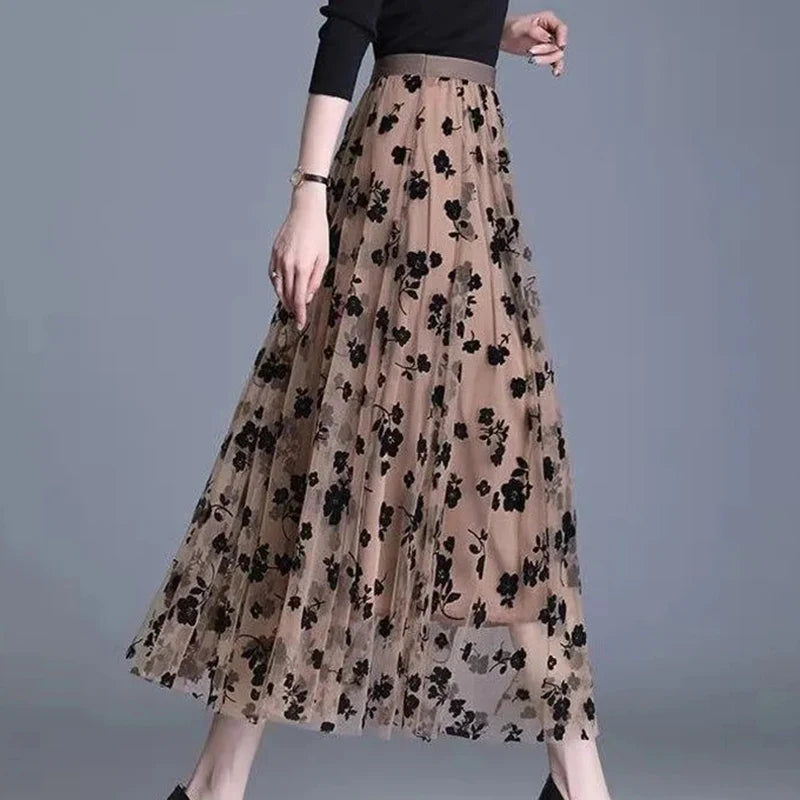 Korean Women Tulle Skirt