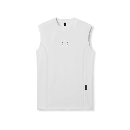 Men's Summer Casual Compression Tank Top Gym Fitness Sports Clothing Male Quick Dry Sleeveless Shirt Running Workout Tights Vest