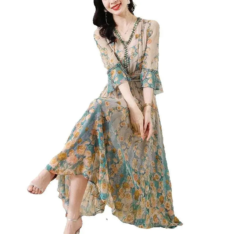 Silk Chiffon Dress