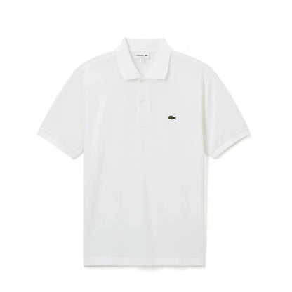 2026 Summer Men Lapel Polo T-shirt Soft Cotton Animal Embroidery Slim Fit Daily Office Casual Short Sleeve Tops