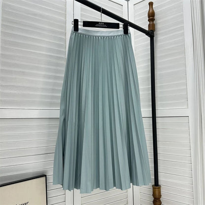 High Waist Pleated Skirt