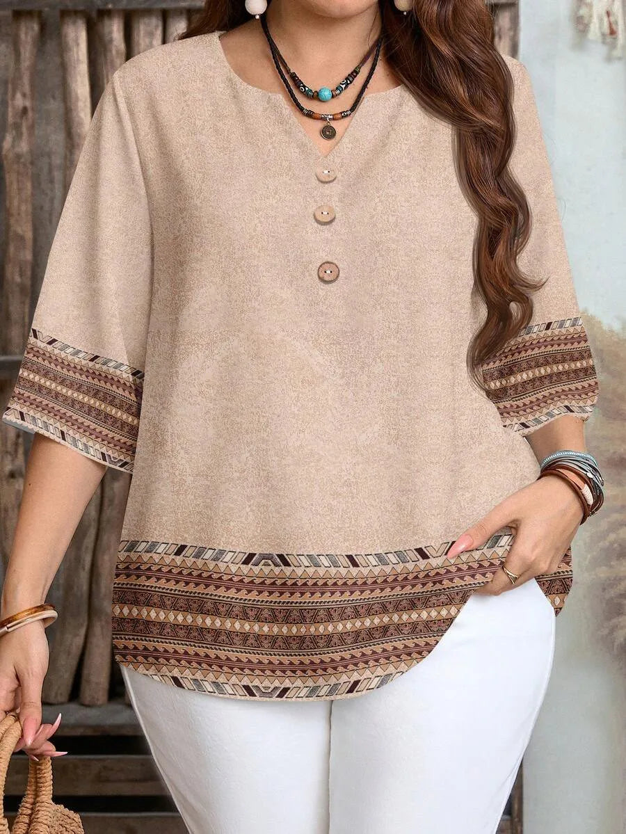 New retro pattern shirt