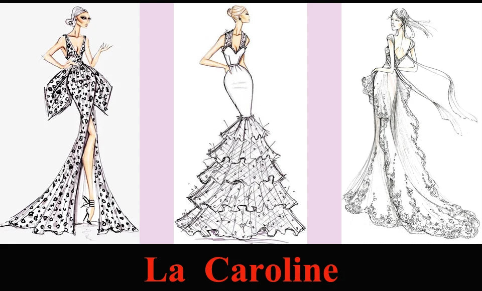 Caroline Luxurious Mermaid Celebrity Dresses For Women Rhinestones Lace Appliques Corset Dubai Robes De Soiree Customized