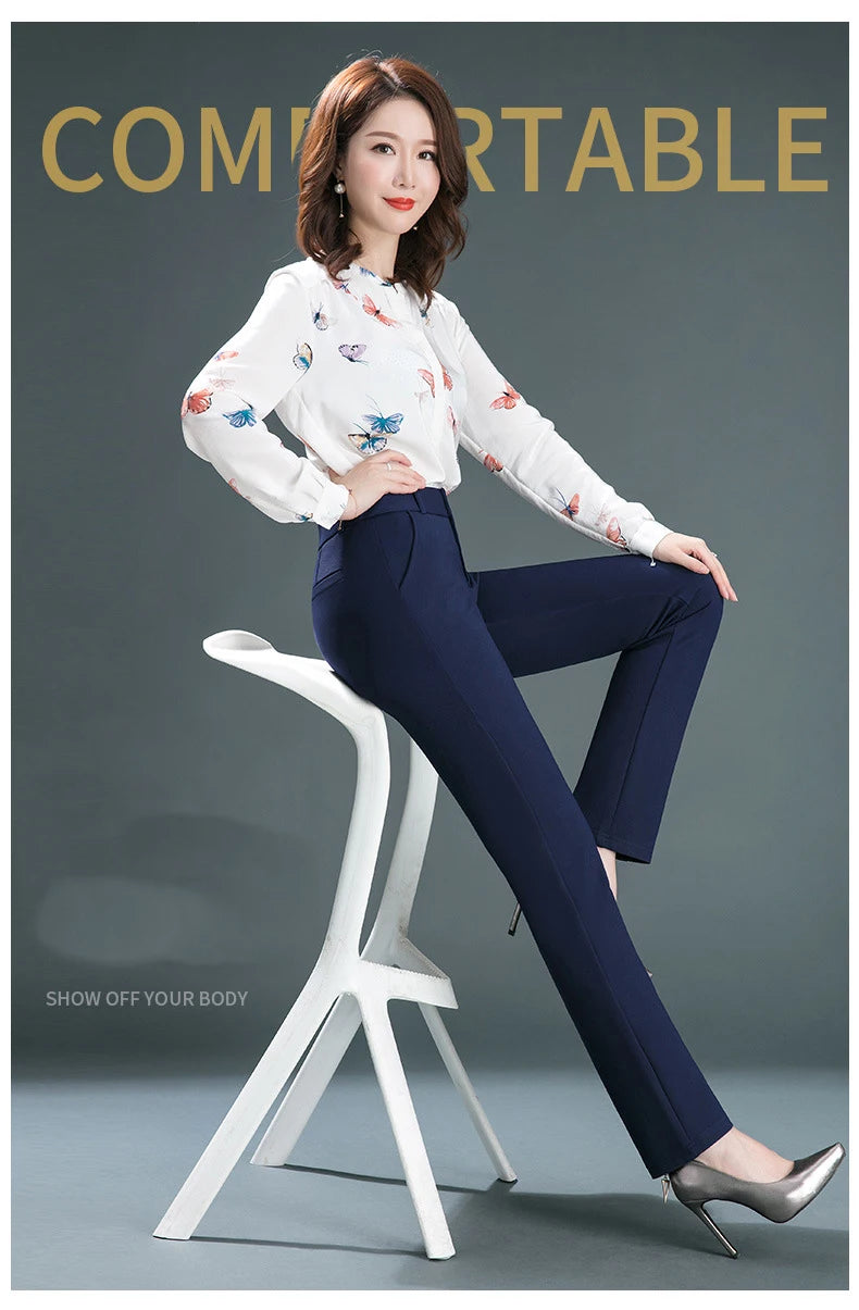 High Waist Straight Baggy Pants