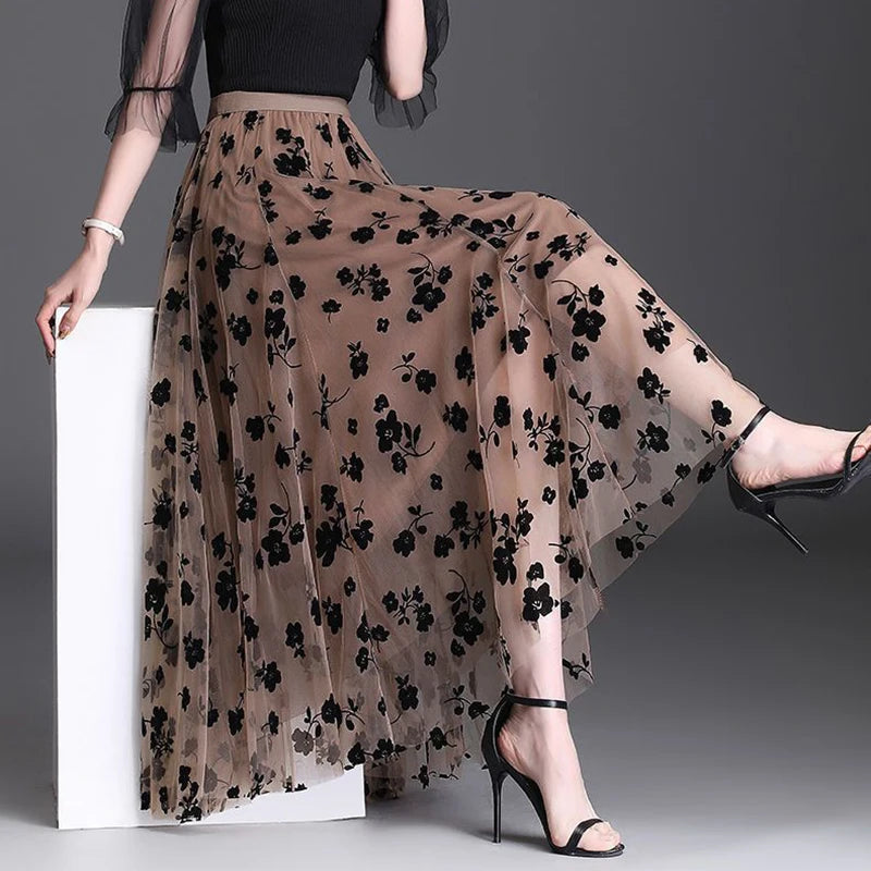 Korean Women Tulle Skirt