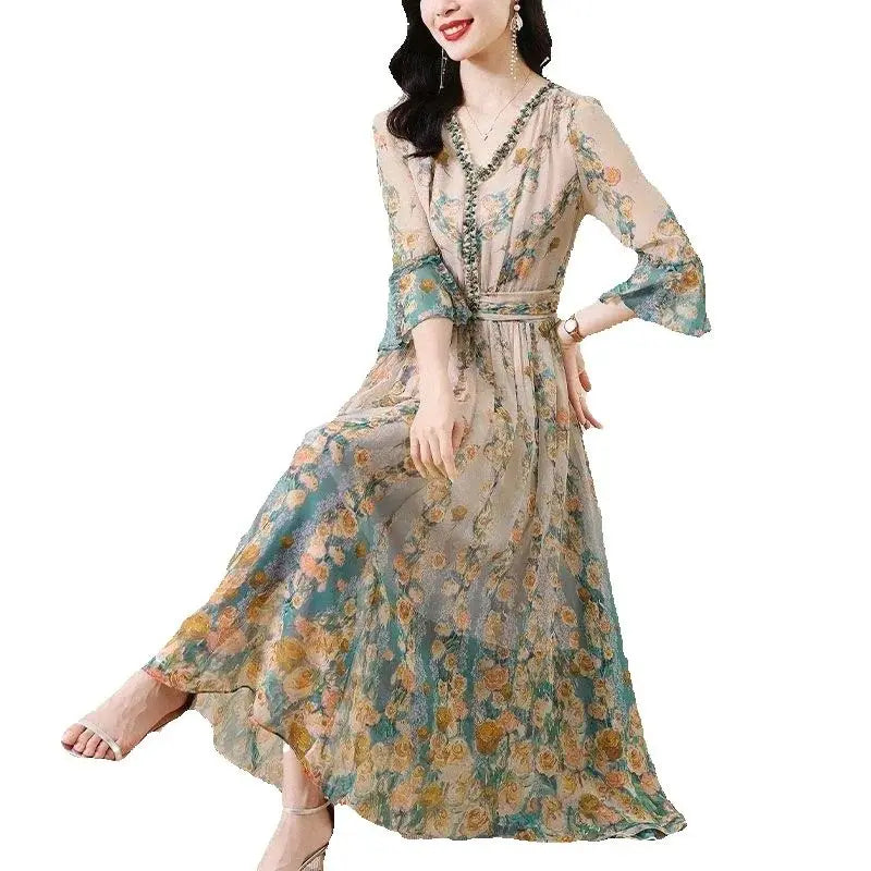 Silk Chiffon Dress