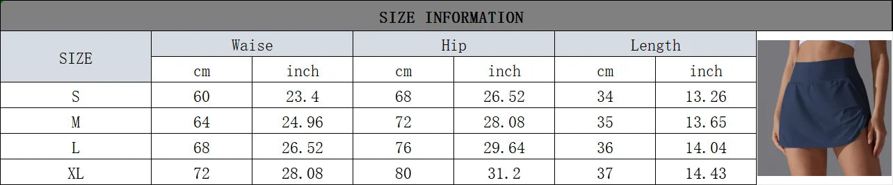 Outdoor Sports Yoga Skirt