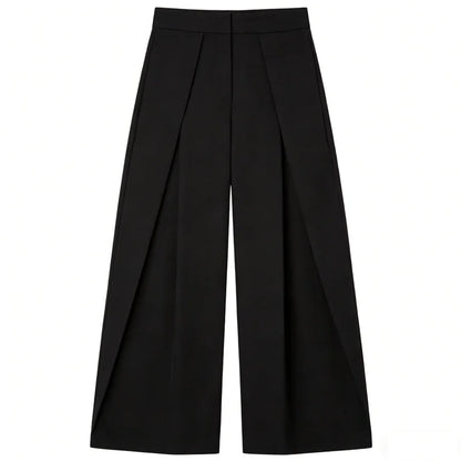 HXAO Striped Baggy Pants Women's Pants Autumn 2025 Elegant Pleated Wide Leg Oversized Trousers Ladies Fashion High Waist Pants