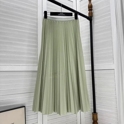 High Waist Pleated Skirt