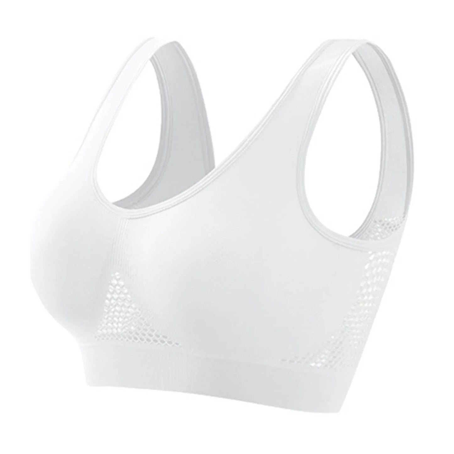Women Large Size Bra Vest Daily Casual Running Fitness Yoga Beauty Tank Top Sports Vest Without Steel Rims Comfy Breathable Bra