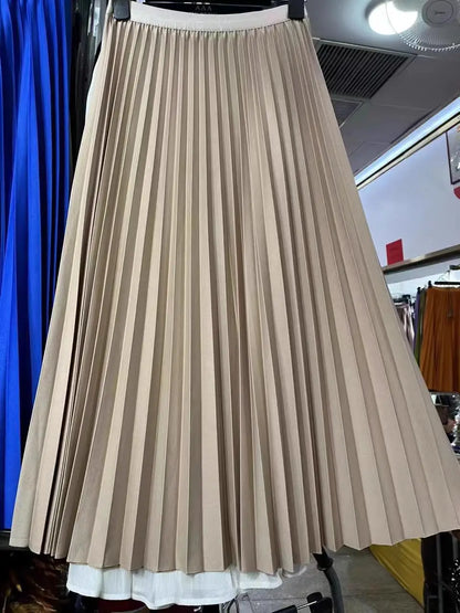 High Waist Pleated Skirt