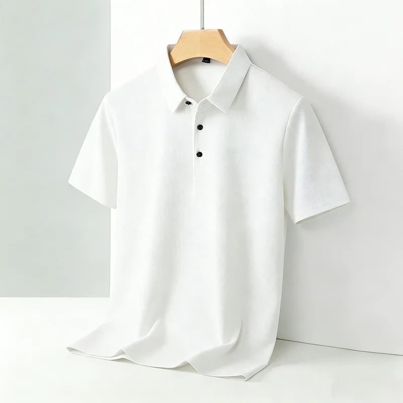 Men's Classic Collar Short Sleeve Polo Shirt Casual Breathable Summer Daily Office Fashion Men's Tee 2026