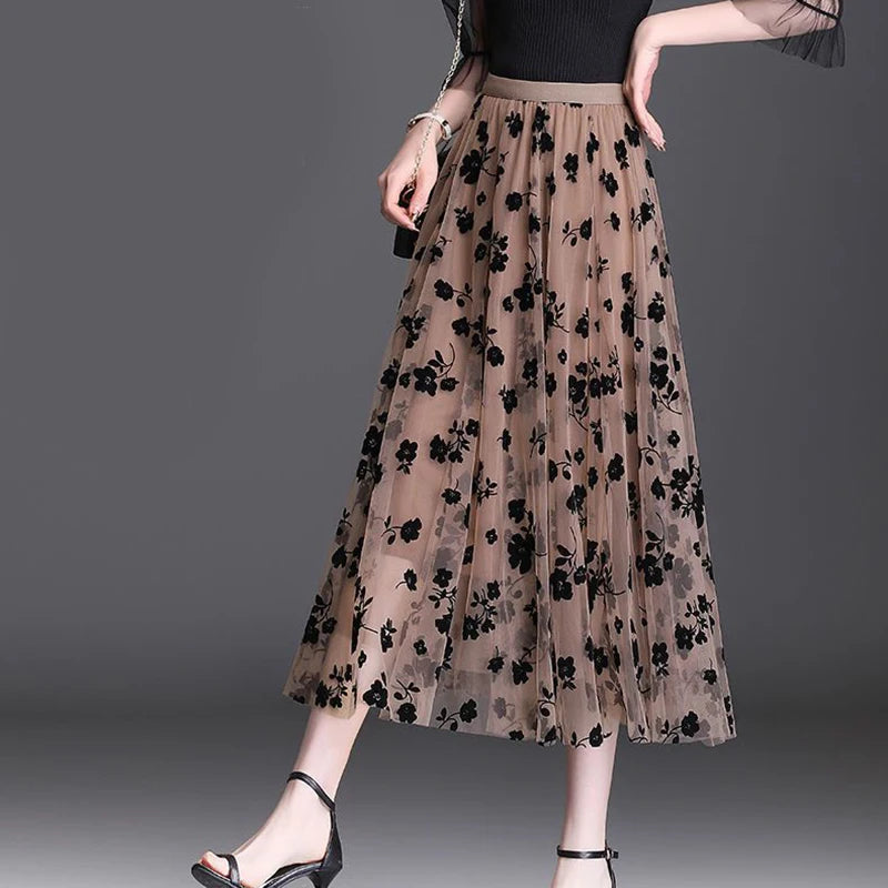 Korean Women Tulle Skirt