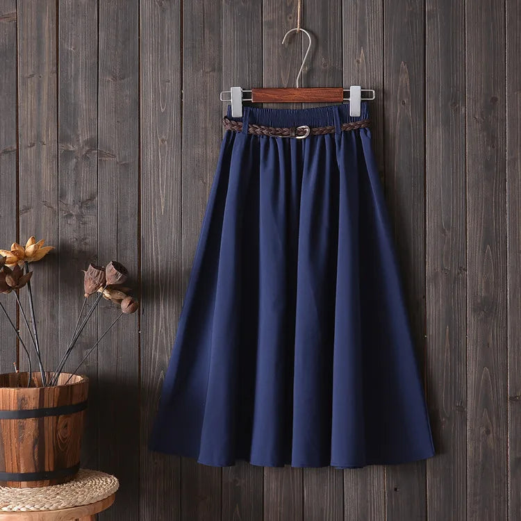 Midi Knee Length Summer Skirt