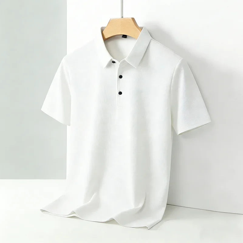 Men's Classic Collar Short Sleeve Polo Shirt Casual Breathable Summer Daily Office Fashion Men's Tee 2026