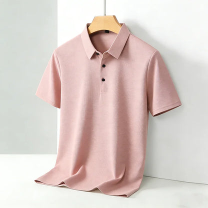 Men's Classic Collar Short Sleeve Polo Shirt Casual Breathable Summer Daily Office Fashion Men's Tee 2026