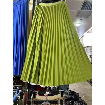 High Waist Pleated Skirt