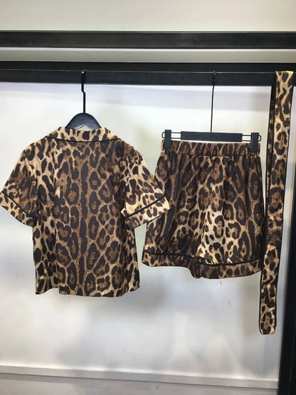 Wide-leg shorts casual women's two-piece suit