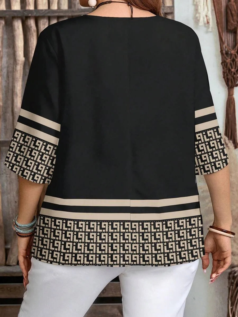 New retro pattern shirt