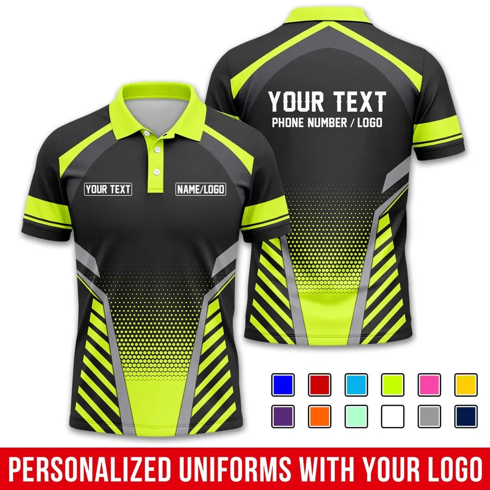 Fashion Men Women Stripe Graphic Polo Shirt For Men Custom Name Logo Text 3D Printed Polo Shirts Trend Button Up Sports Tops Tee