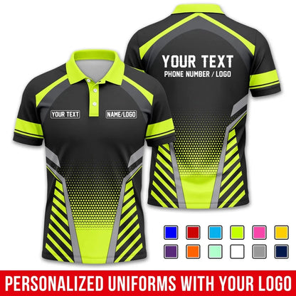 Fashion Men Women Stripe Graphic Polo Shirt For Men Custom Name Logo Text 3D Printed Polo Shirts Trend Button Up Sports Tops Tee