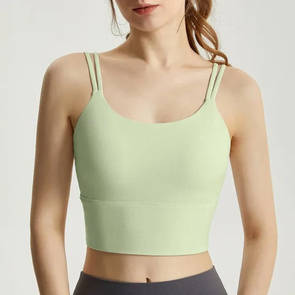 Women's Shockproof Sports Bra High Impact Quick-Dry Seamless Yoga Top Fitness Underwear Gym Running Fitness Wear Bra