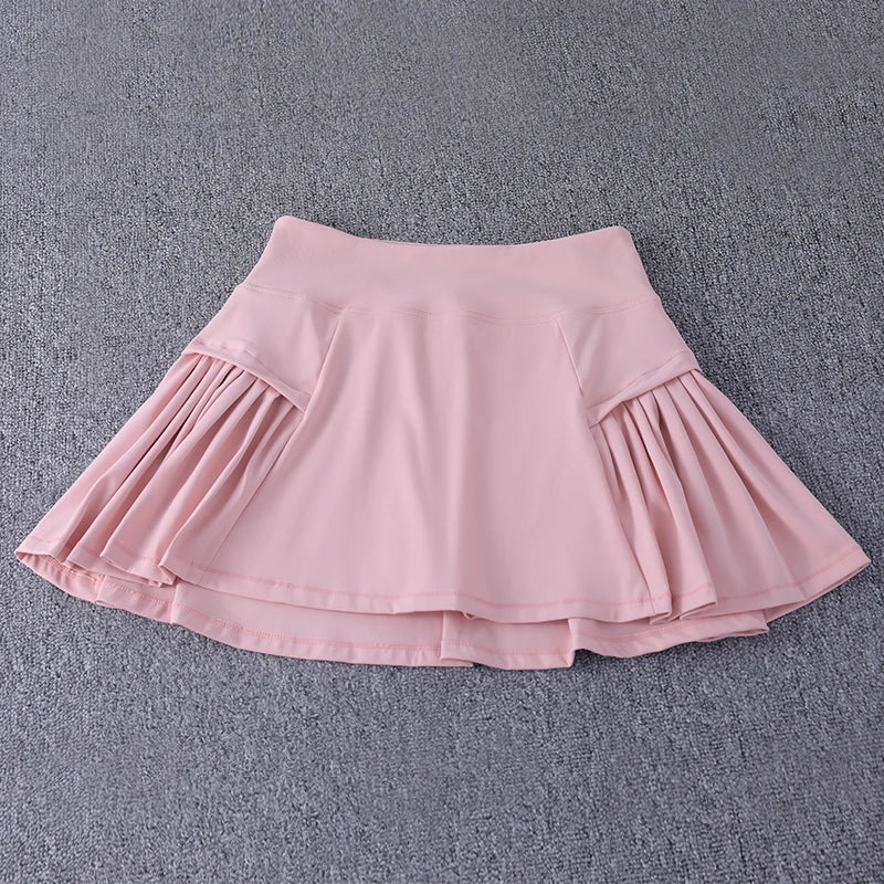 Pseudo two-piece running skirt for women