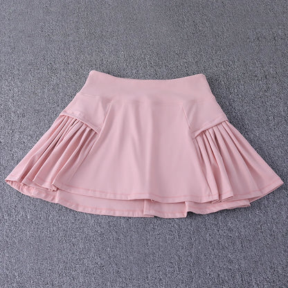 Pseudo two-piece running skirt for women