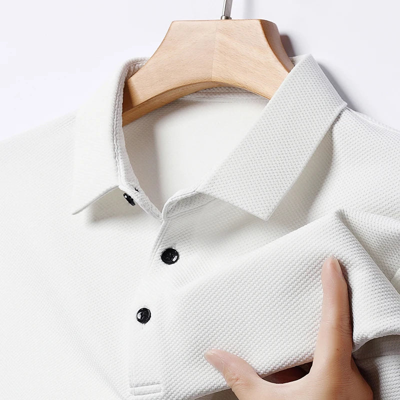Men's Classic Collar Short Sleeve Polo Shirt Casual Breathable Summer Daily Office Fashion Men's Tee 2026