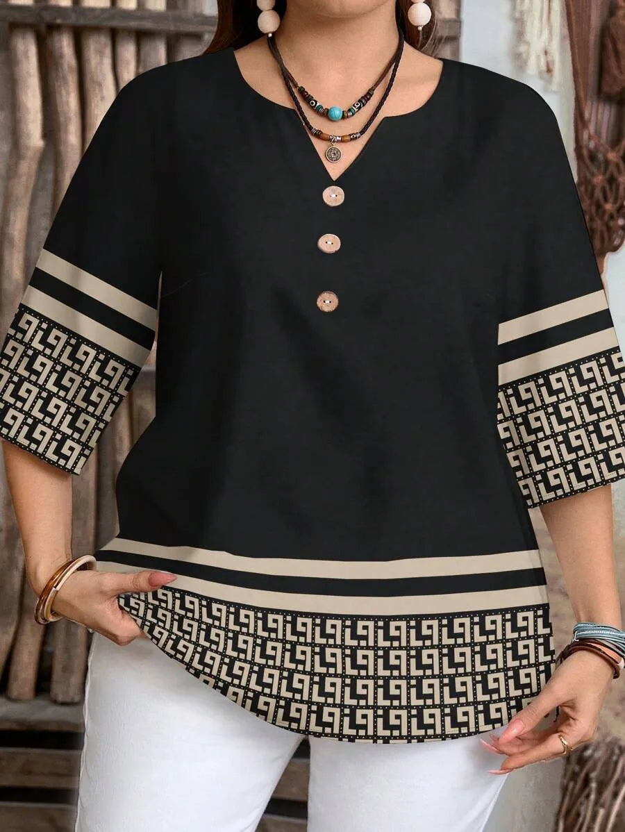 New retro pattern shirt
