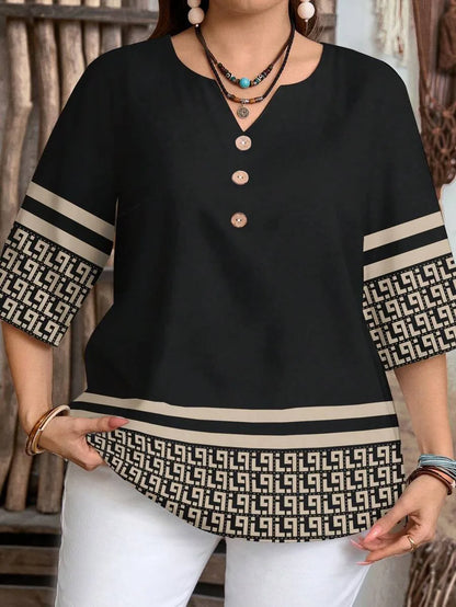 New retro pattern shirt