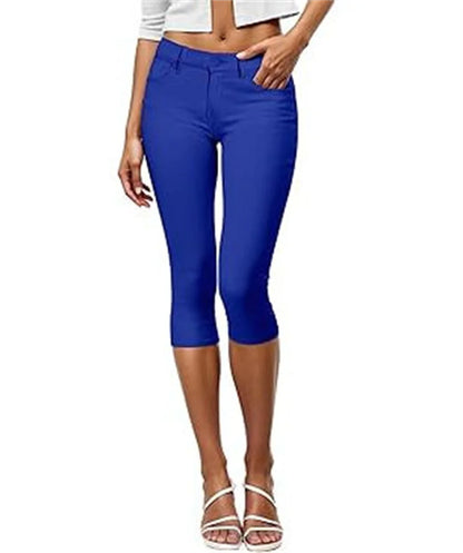 Stretchy Comfy Skinny Cropped Jeans Pants