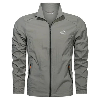 UPF100+ Men Summer Windbreaker Zip Pockets Uv Sun Protection Jackets Breathable Ultra-light Clothes Outdoor Skin Thin Coats Camp