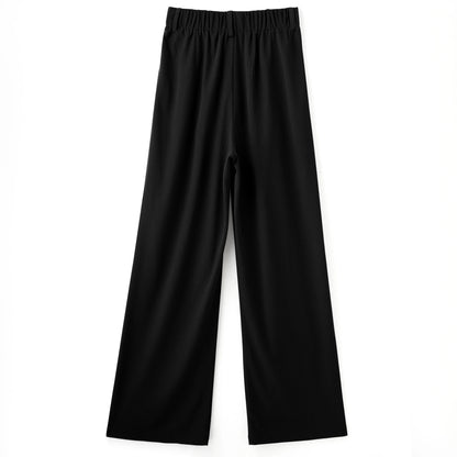 2026 Women's Casual Pant  Black Straight Leg Pants Women High Waist Loose Pants Woman Fashion Summer Office Trousers Female