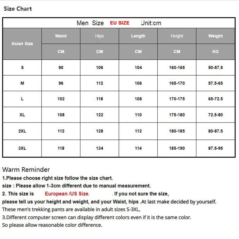 Fanuocetar Mens Waterproof Tactical Hiking Pants Summer Side Open Zipper Climbing Camping Fishing Rainproof Outdoor Trousers SGK