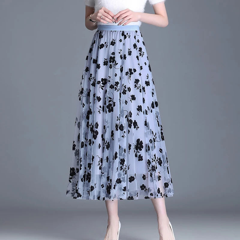 Korean Women Tulle Skirt
