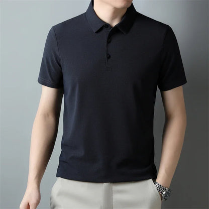 Men's Classic Collar Short Sleeve Polo Shirt Casual Breathable Summer Daily Office Fashion Men's Tee 2026