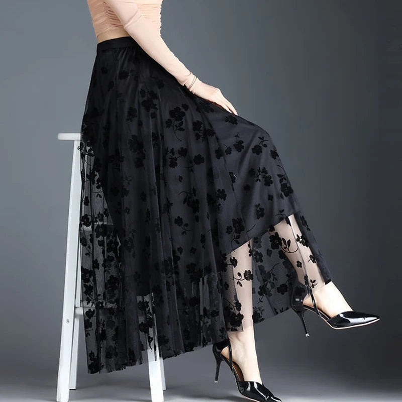 Korean Women Tulle Skirt