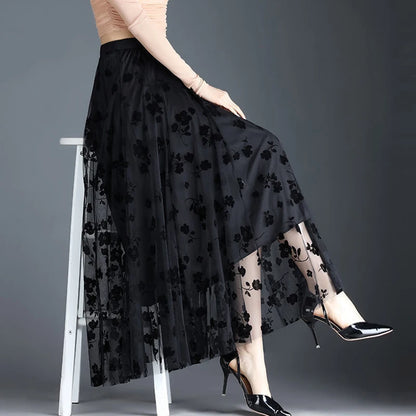 Korean Women Tulle Skirt