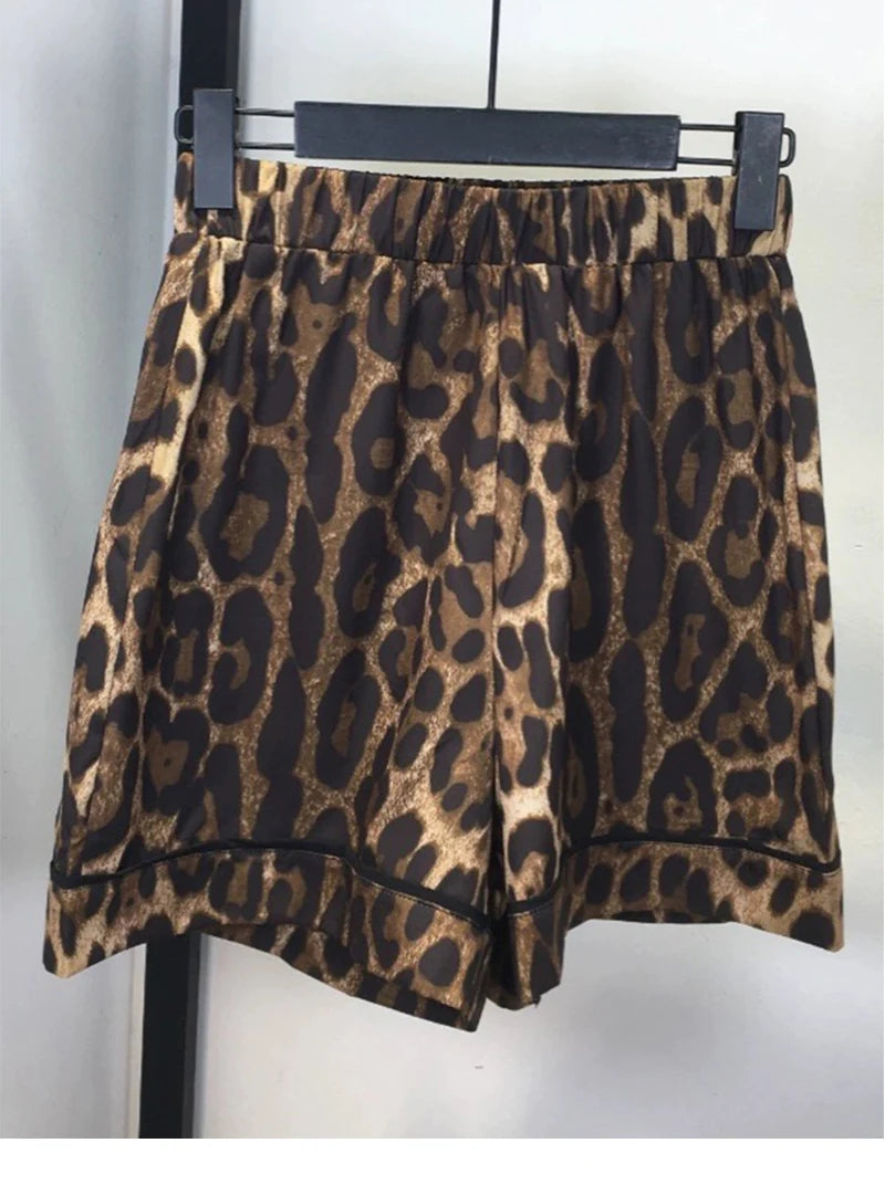 Wide-leg shorts casual women's two-piece suit